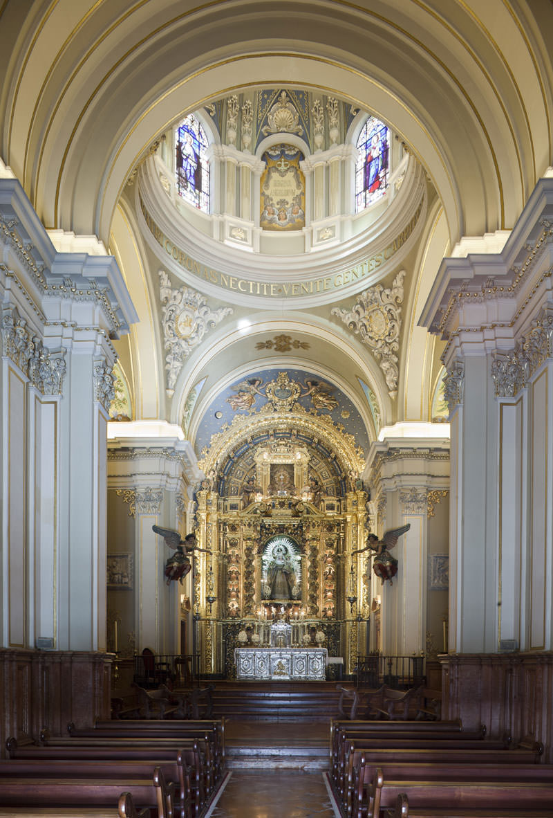 Interior de la Capilla de Nuestra Señora del Rosario.
